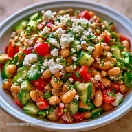 Mediterranean Pinto Bean Salad in 15 Min