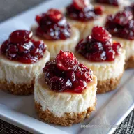 Mini Cranberry Cheesecakes: Ultra-Creamy Holiday Mini Dessert Recipe