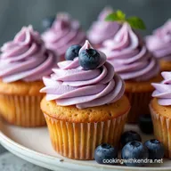 Irresistible Moist Blueberry Cupcakes with Cream Cheese Frosting