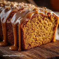 The Ultimate Moist Pumpkin Bread with Sticky Brown Sugar Glaze