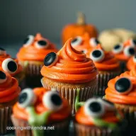 Spooky Fun Halloween Monster Eye Cupcakes with Slime