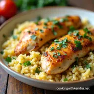 Lemon Herb oven baked chicken and rice OnePan Wonder