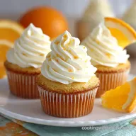 Orange Creamsicle Cupcakes Zesty Swirl Vanilla Bean Frosting
