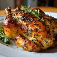 Oven Cooked Whole Chicken with Garlic and Herbs: Crispy Baked