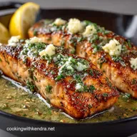25Minute Crispy PanSeared Salmon with Garlic Lemon Butter Sauce