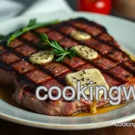 My Perfect Rib Eye: Grilled with Garlic Herb Butter for Delicious Flavor