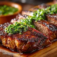 Grilled picanha with Chimichurri Brazilian BBQ Perfection