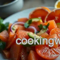 Easy Pink Orange Citrus Salad with Honey Ginger Dressing