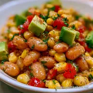 Pinto Bean Salad with Avocado in 15 Min