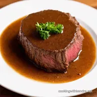 PubStyle eye of chuck steak with Guinness Gravy