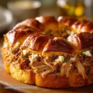 Super Bowl Food: Championship Pulled Pork Slider Wreath (Carolina Gold)