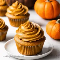 Pumpkin Cupcakes with Spiced Frosting My Autumn Bliss Recipe