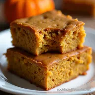 Soft Pumpkin Blondies Easy Pumpkin My Chewy Fall Treat