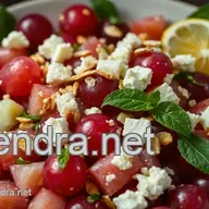 Easy Radiant Pink Grape Salad with Honey-Lime Drizzle Recipe
