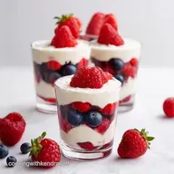 Red White Berry Bliss July Fourth Desserts Parfaits