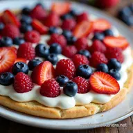 Buttery Shortbread Patriotic Fruit Pizza Recipe