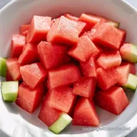 Red White WOW 4th of July Party Food Watermelon Salad