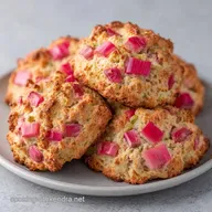 Rhubarb Buttermilk Scones in 30 Minutes