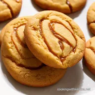 Caramel Cheesecake Cookies with a Salted Swirl Easy Recipe