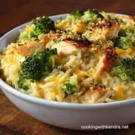 Chicken Broccoli Rice and Cheese Casserole: Scratch Sauce Comfort Bake
