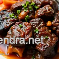 Sear Beef Short Ribs in Rich Oxtail Flavor