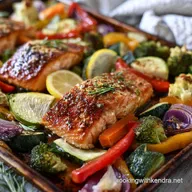 Sheet Pan Honey Mustard Salmon with Veggies Ready in 30 Minutes
