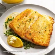 Easy PanFried Flounder Filet LemonHerb Butter Magic