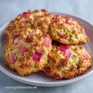 Quick Rhubarb Scones in 35 Minutes