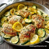 Skillet Lemon Parmesan Chicken Zucchini and Squash: Our Creamy, Easy 40-Minute Recipe
