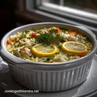 Slow Cooker Lemon Chicken Orzo Soup: Velvety Broth