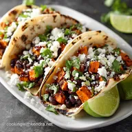 Sweet potato black bean tacos: Smoked, Healthy, Easy 40-Minute Recipe