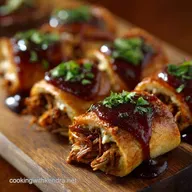 Football Food: Smoky Pulled Pork Chorizo Rolls with Applewood Glaze