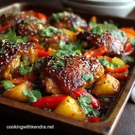 Hawaiian Chicken Sheet Pan: Sticky Hoisin Glaze, 30 Minute Dinner
