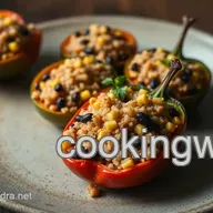 Stuffed Cubanelle Peppers: A Quinoa & Black Bean Delight
