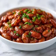 Sweet Spicy Pinto Beans with Bacon