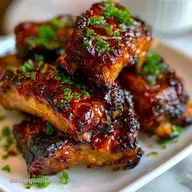 Oven Baked Ribs with Yellow Mustard