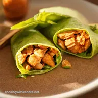 Thai Peanut Chicken Wraps with Dreamy Peanut Sauce