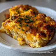 Egg Casserole with Hashbrowns: Hearty Cheddar Bake