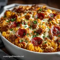 Proper Comfort The Ultimate Sausage and Pepperoni Pizza Pasta Bake