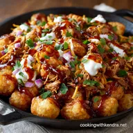 Super Bowl Foods: Easy Ultimate BBQ Pulled Chicken Totchos