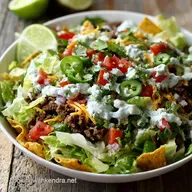 Taco Salad: The Best Recipe with Creamy Cilantro-Lime Dressing