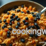 Easy Vibrant Annatto-Spiced Rice and Black Beans Recipe