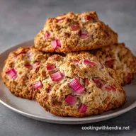 Rhubarb Scones with Whole Wheat