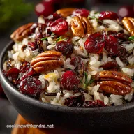 Cranberry Pecan Wild Rice Pilaf Autumn on a Plate
