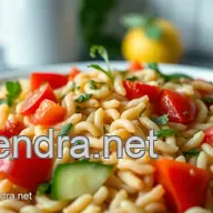 Ultimate Zesty Lemon Herb Salad with Whole Wheat Orzo: So Delicious!