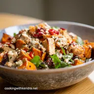 Roasted Sweet Potato Salad Zesty Fiesta in a Bowl