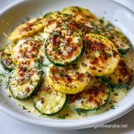 Zucchini Squash Casserole with Cheddar