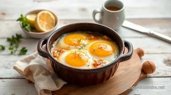 Bake Eggs Oeufs en Cocotte: Creamy & Easy