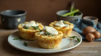 Broil Asparagus Muffins with Brie Cheese