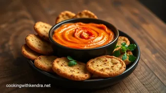 Broil Red Pepper Dip with Flavorful Dippers